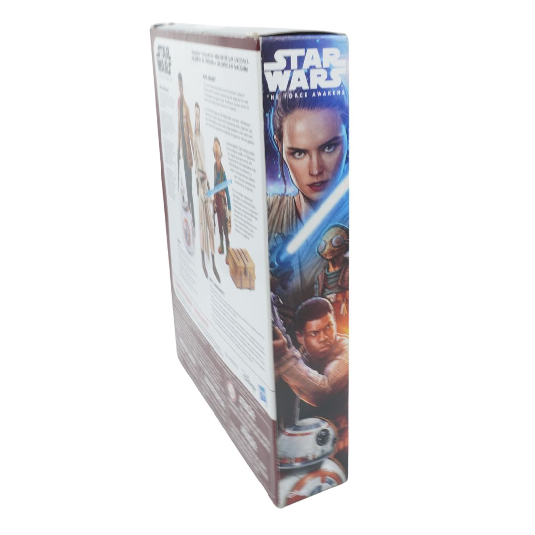 Star Wars product packaging with characters and logo on a white background