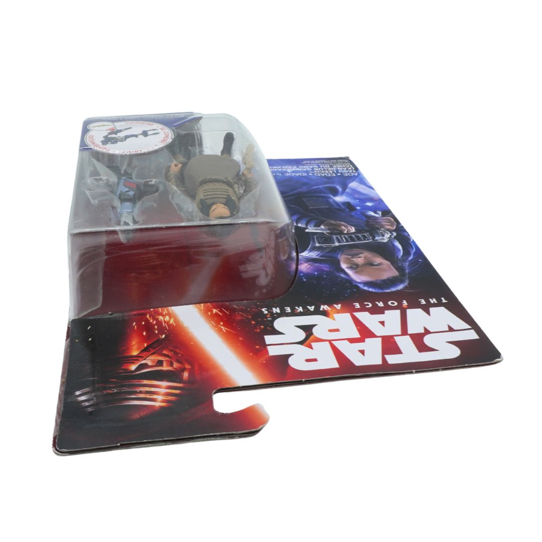 Star Wars toy figure in packaging with character illustration on a white background