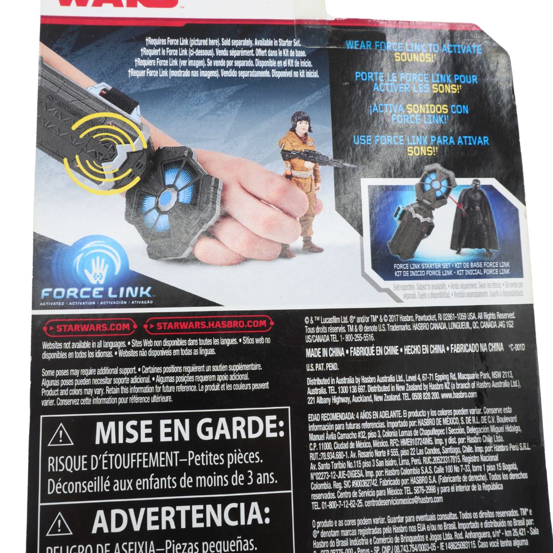 Star Wars Force Link product packaging with text and graphics on a white background