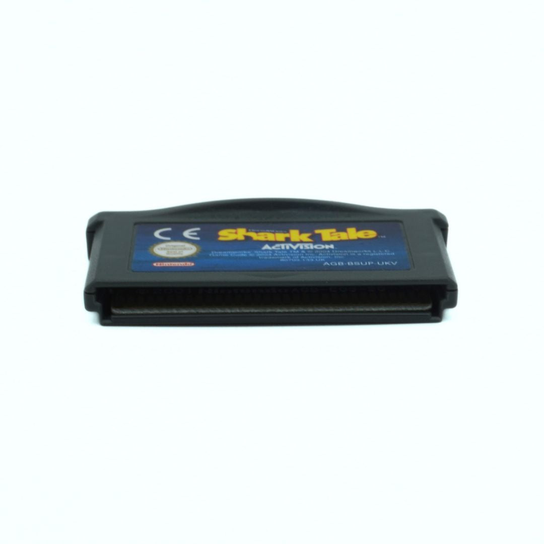 Underside of a vintage Shark Tale Gameboy Advance game
