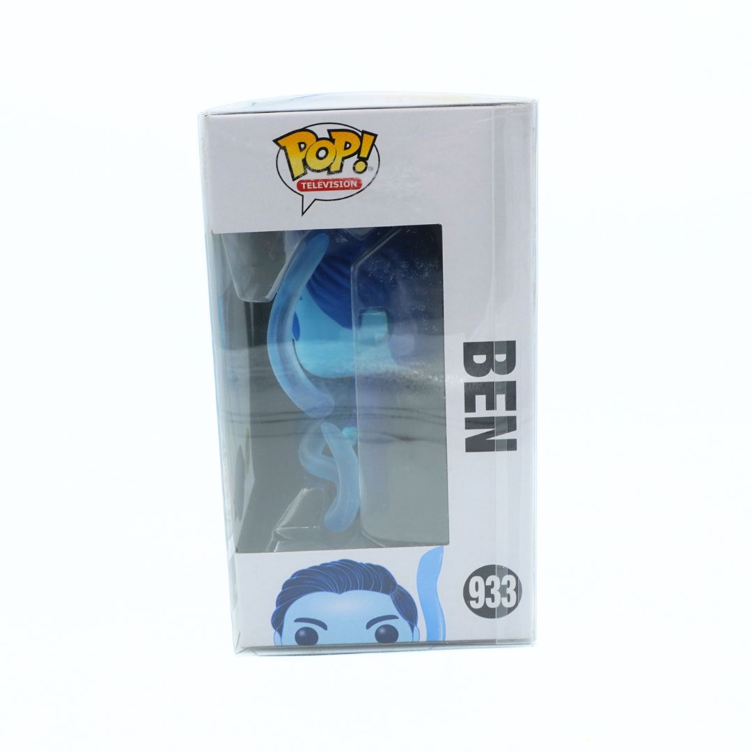 Funko Pop! Television vinyl figure of Ben from Umbrella Academy in its original window box packaging, featuring character art and the number 933.