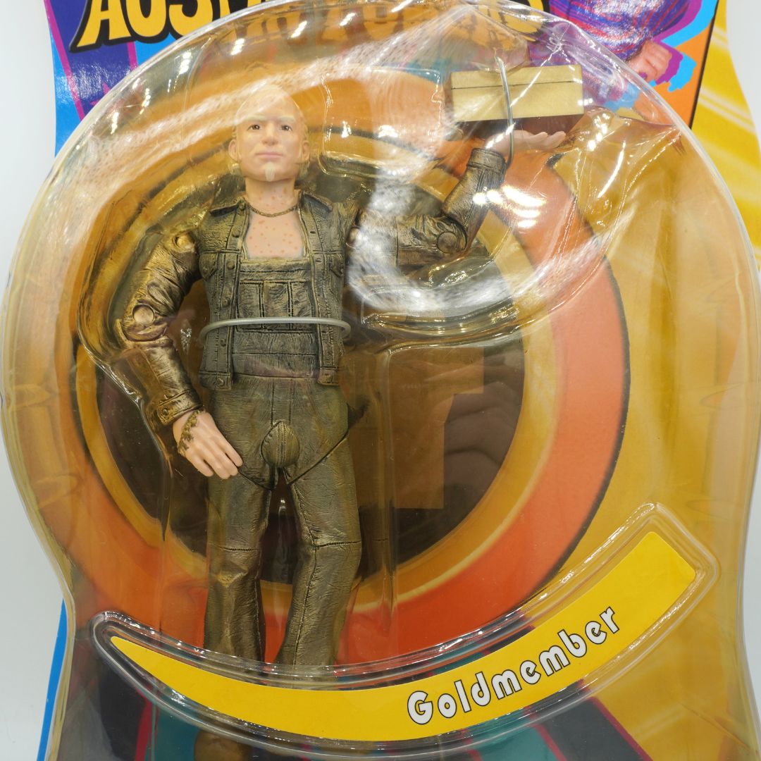 Action figure in packaging with 'Goldmember' label