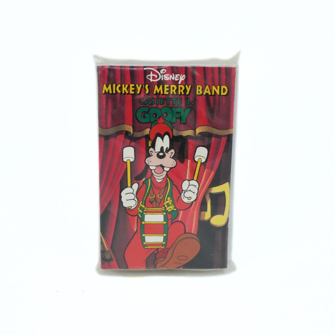 Disney Mickey's Merry Band card game Goofy, packaged in a clear plastic sleeve on a white background.