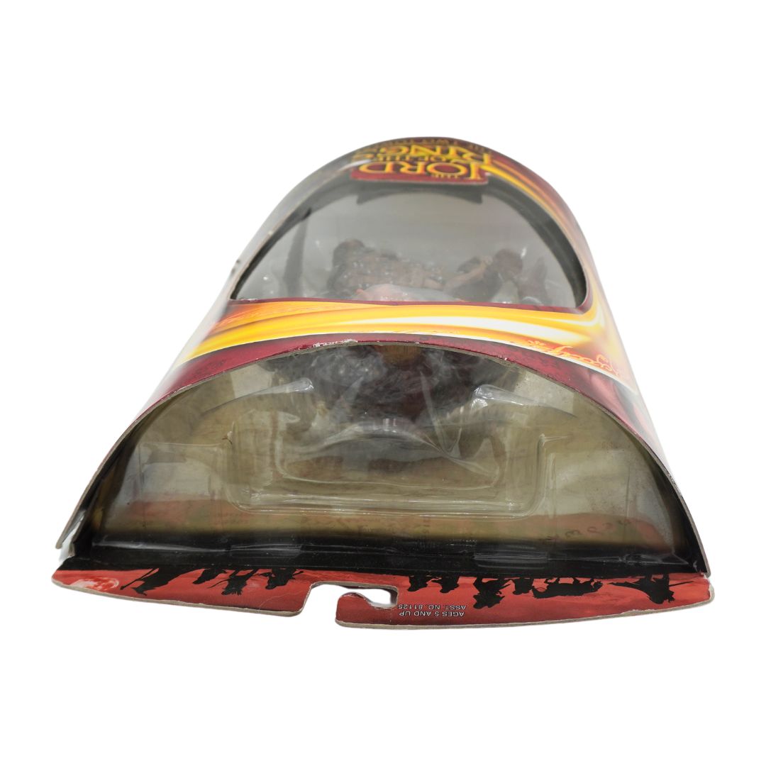 A front on photo of Grishnakh from Lord of the Rings in red and yellow packaging on a white background