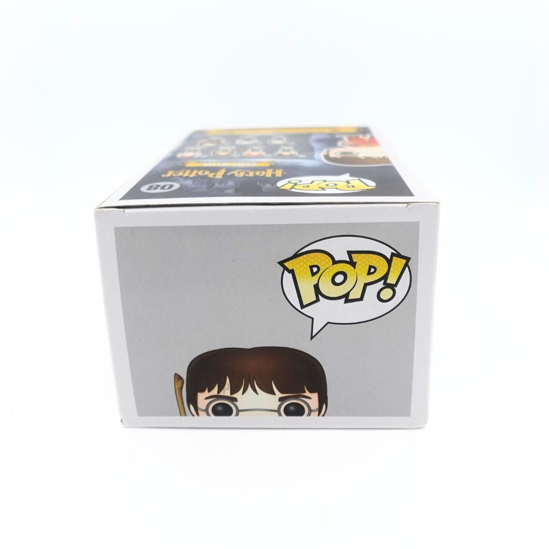 Top down photo of the box on the Hot Topic Pre-Release Harry Potter 08 Funko Pop 