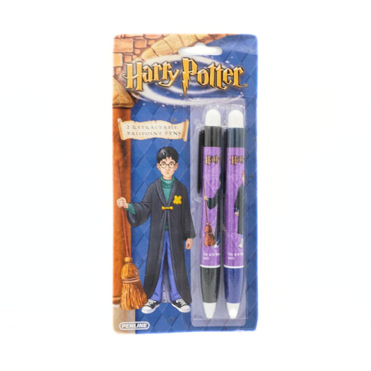 Pack of Harry Potter-themed pens in packaging with character illustration