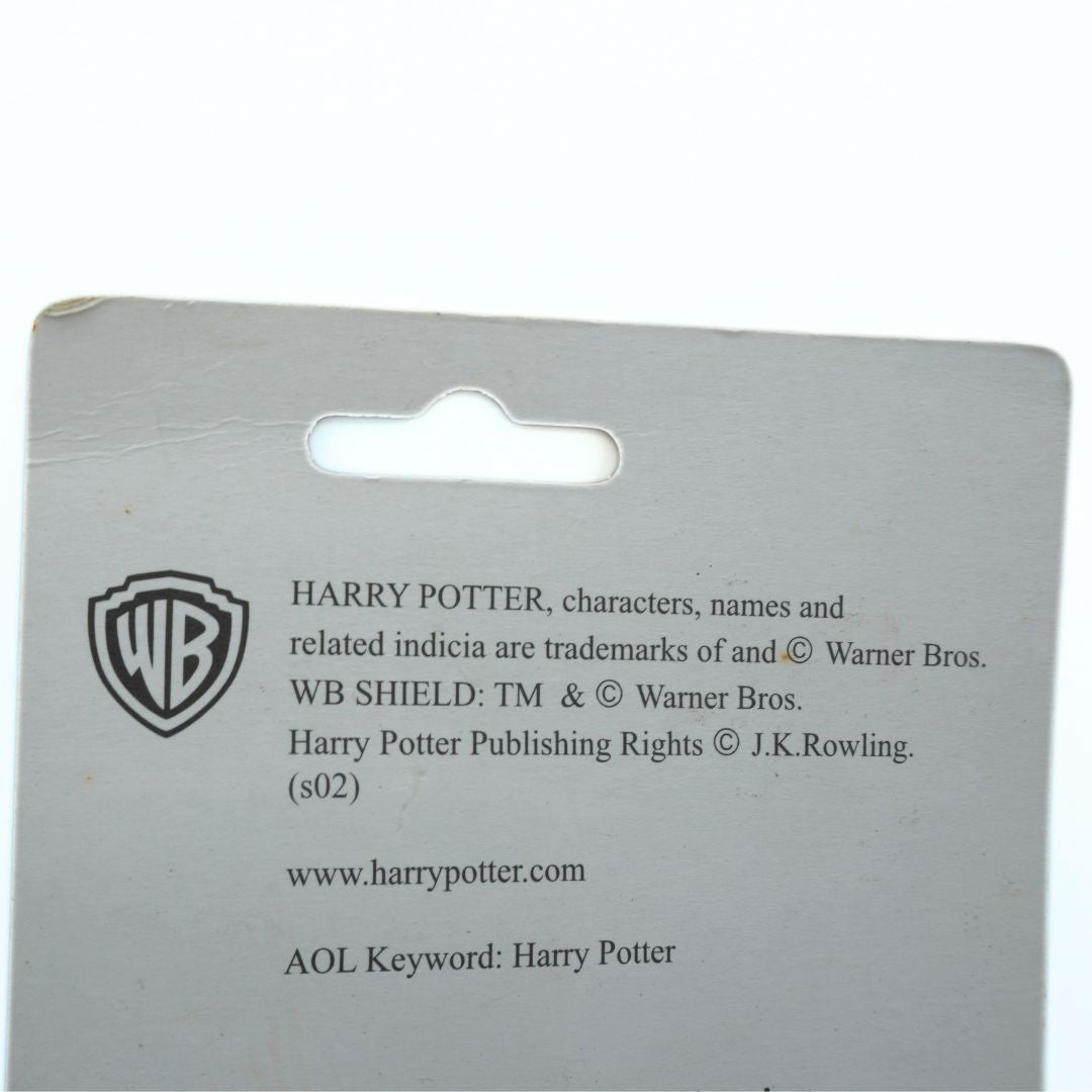 Back of a product packaging with Harry Potter branding and Warner Bros. logo.