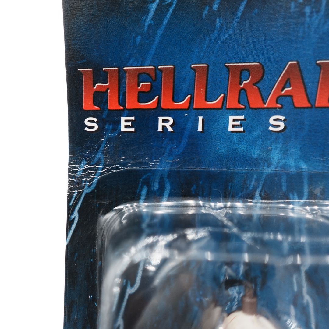 Damage to the cardback of the Hellraiser Series One Wire Twin Action Figure