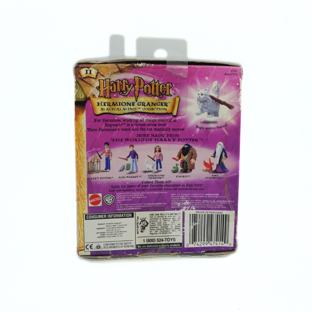 Harry Potter Hermione Granger action figure packaging on a white background