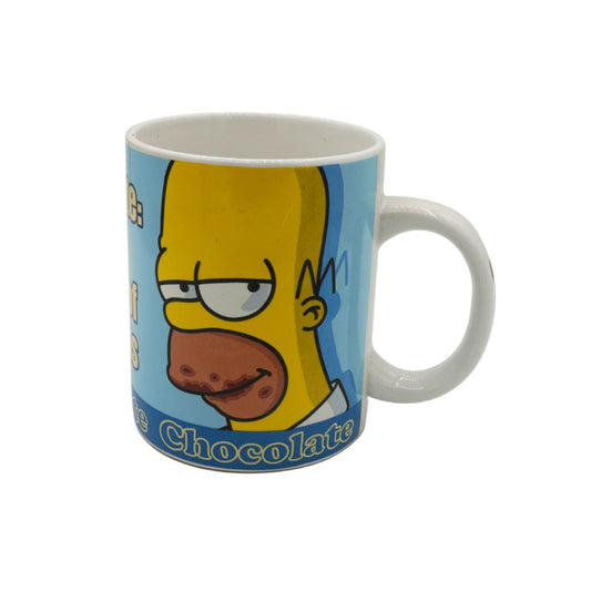 Mug with a cartoon character design on a white background