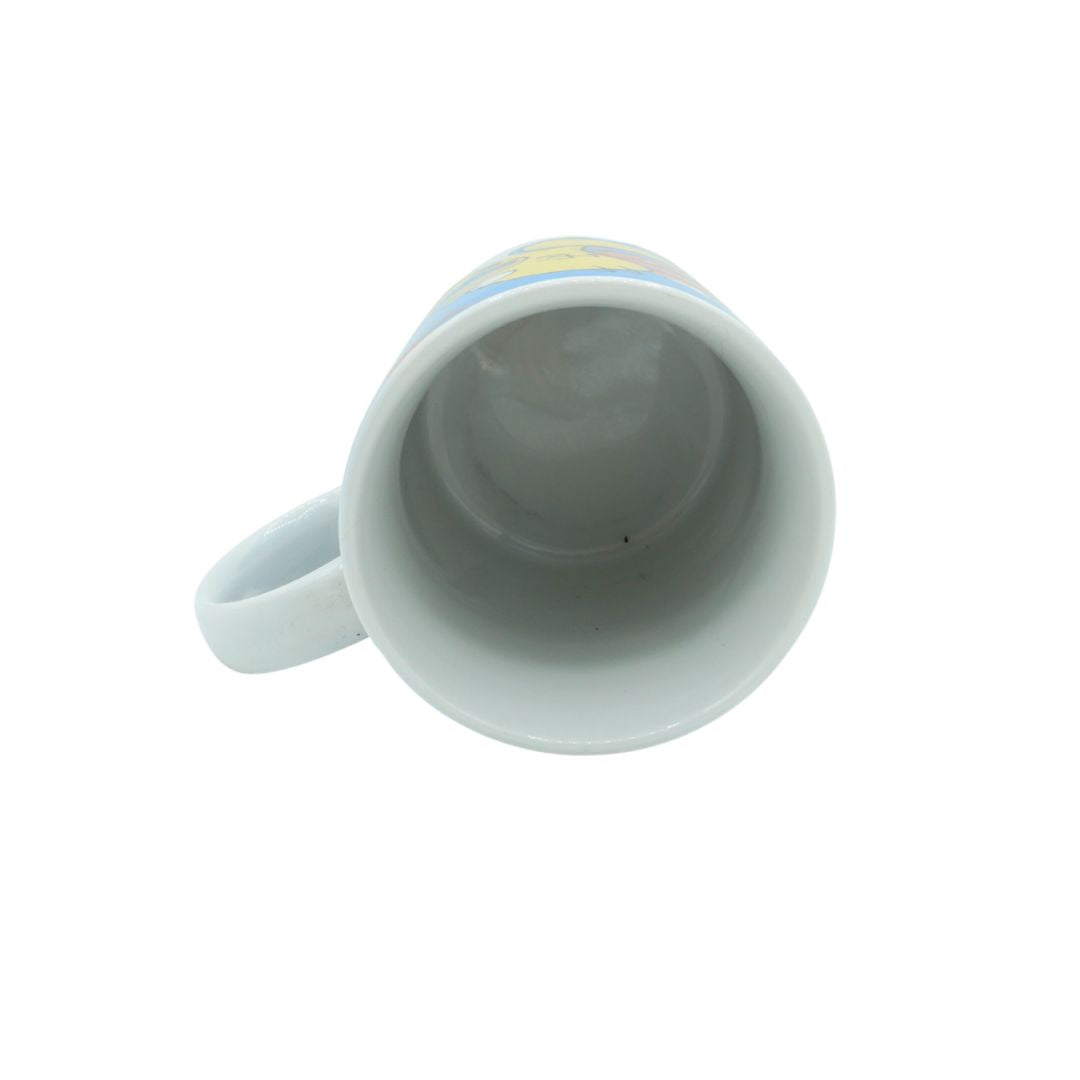 White mug on a white background
