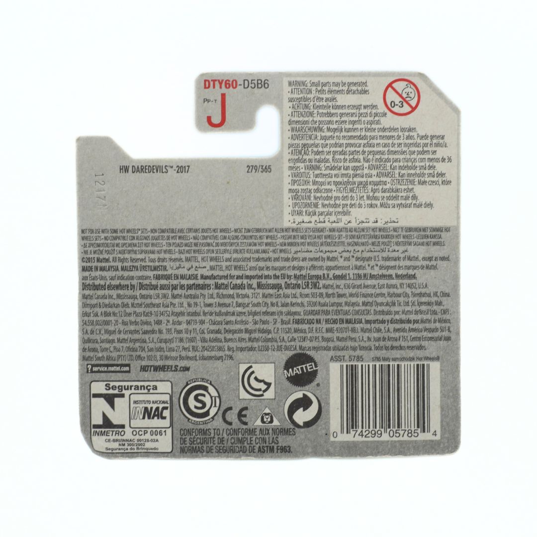 Cardback on a vintage Hot Wheels toy