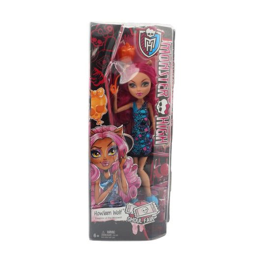 Monster High doll packaging with character illustration on a white background