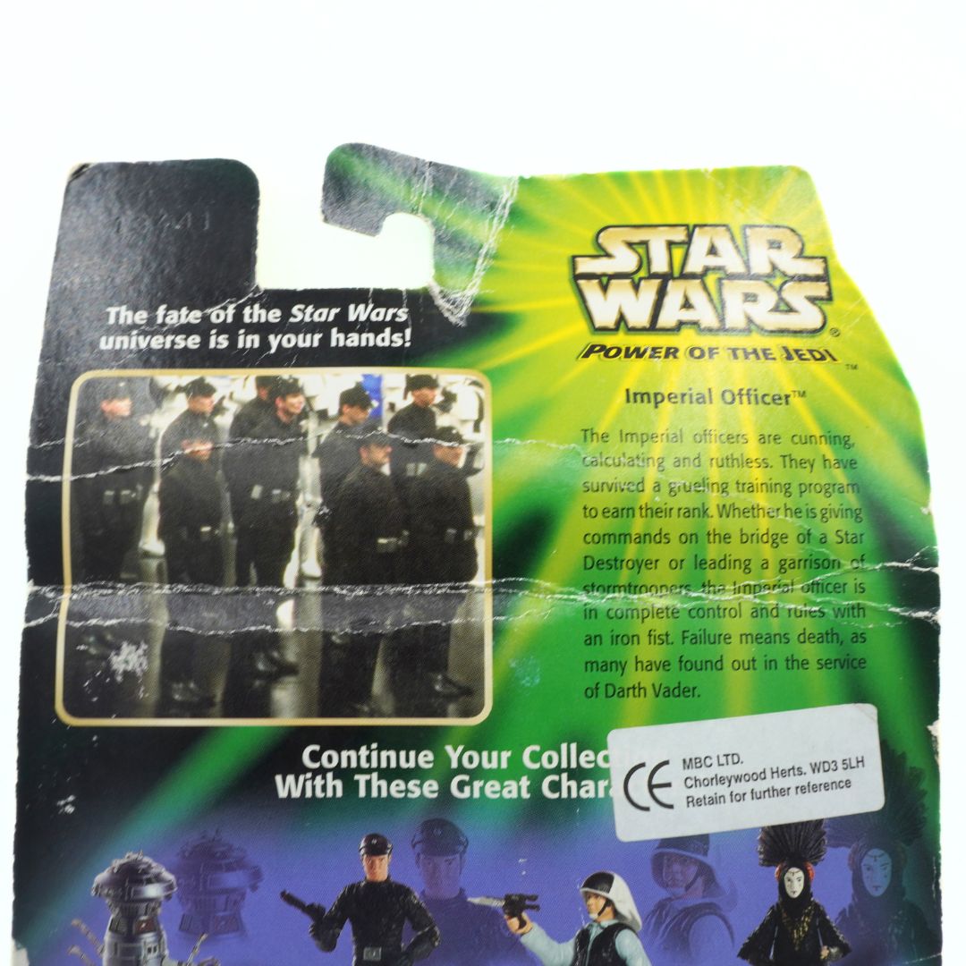 Star Wars toy figure packaging with character images and text.