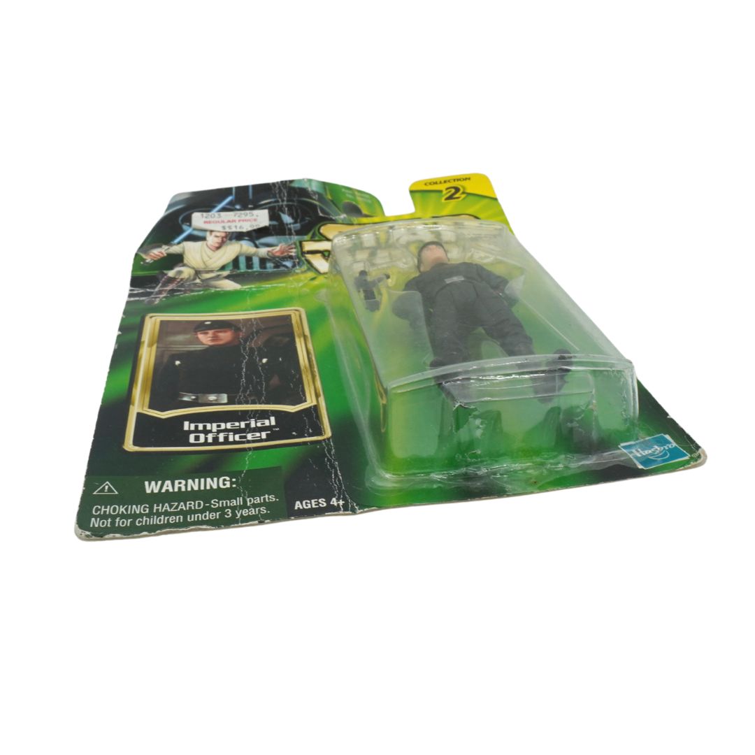 Toy figure in packaging with 'Imperial Officer' label on a white background