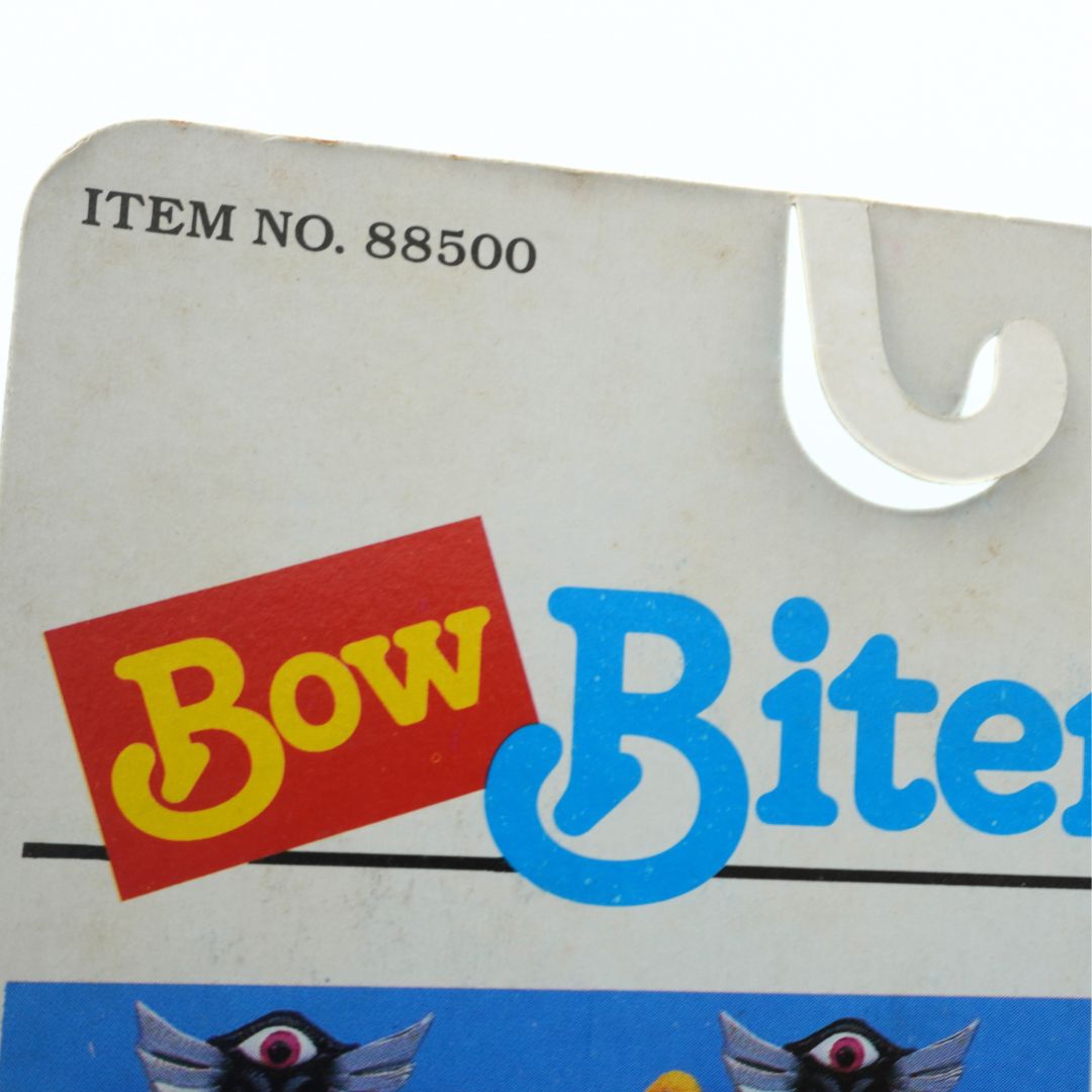 Vintage packaging for 'Bow Biters' with item number 88500 on a white background