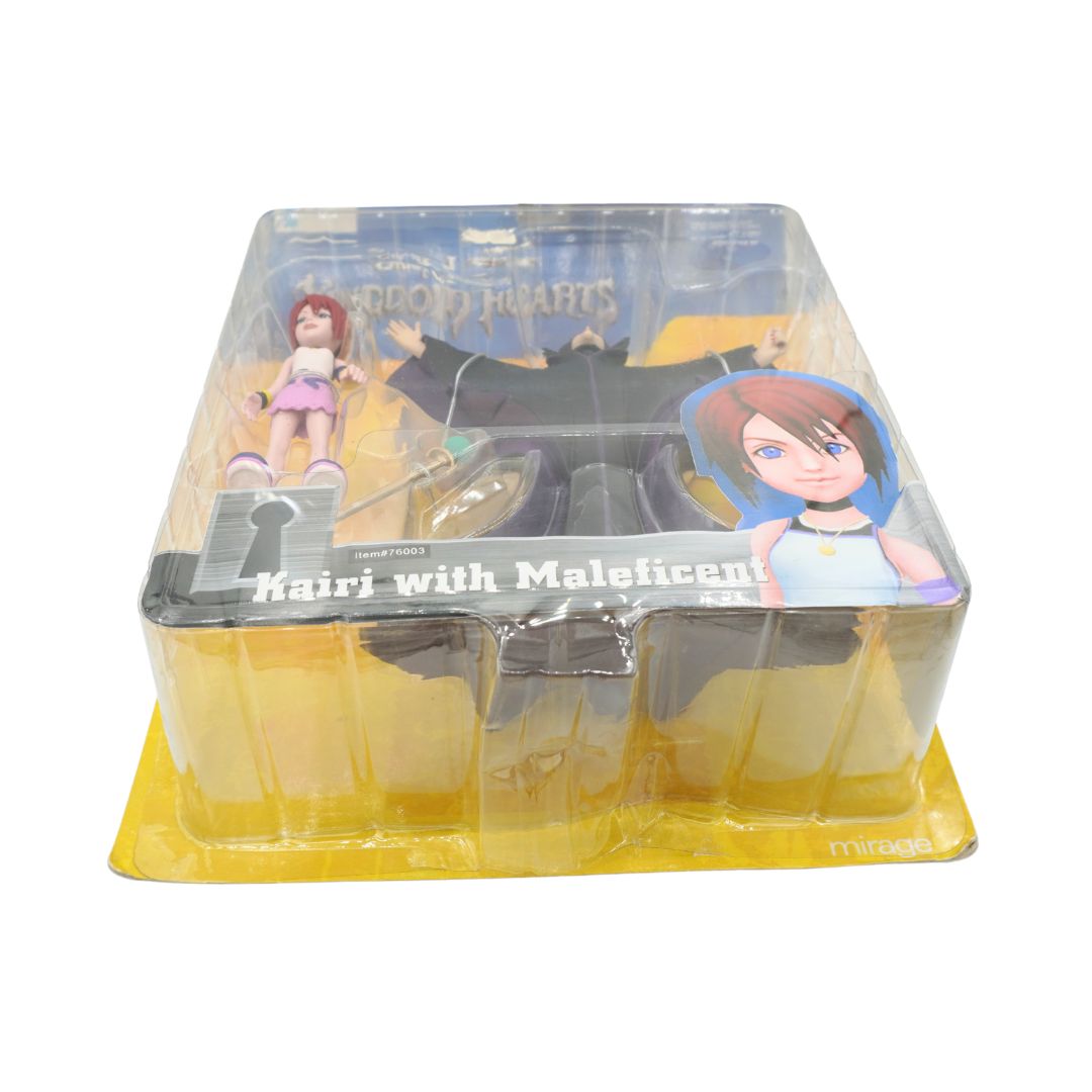 Kingdom Hearts Kairi with Maleficent action figure in its original blister packaging