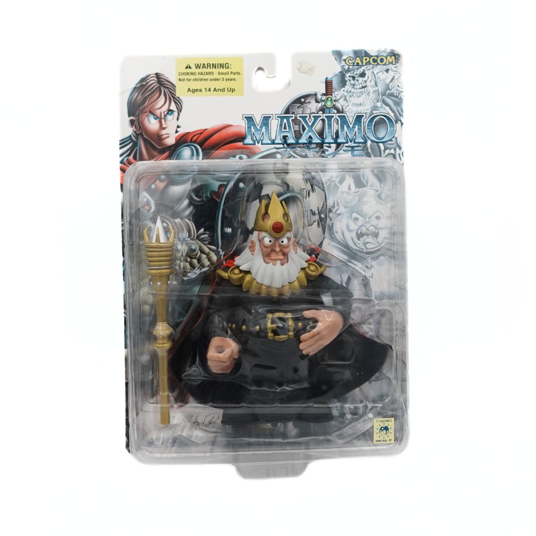 Front on photo of the Maximo King Achille Figure released by Capcom