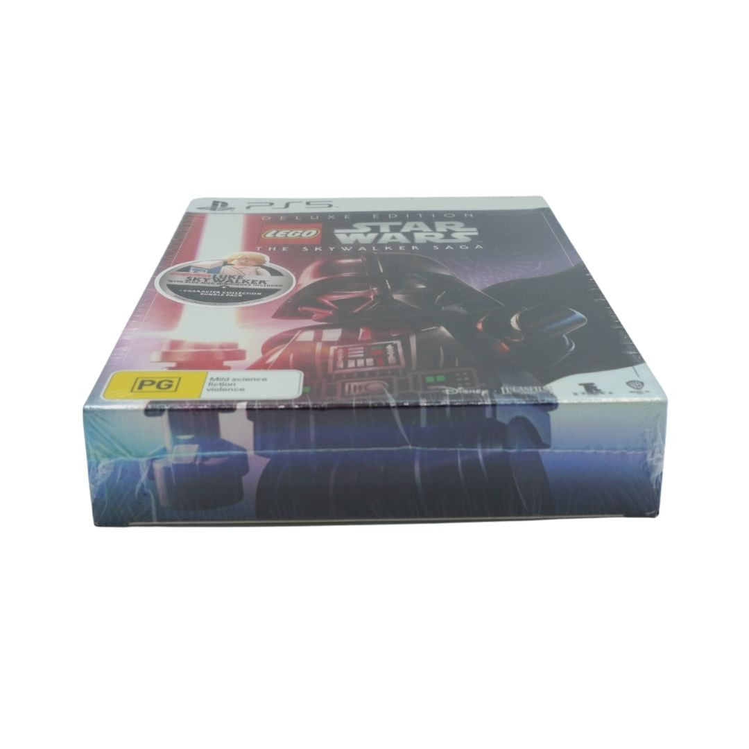 LEGO Star Wars for PlayStation 5 in its original shrink-wrapped packaging, shown on a plain white background.