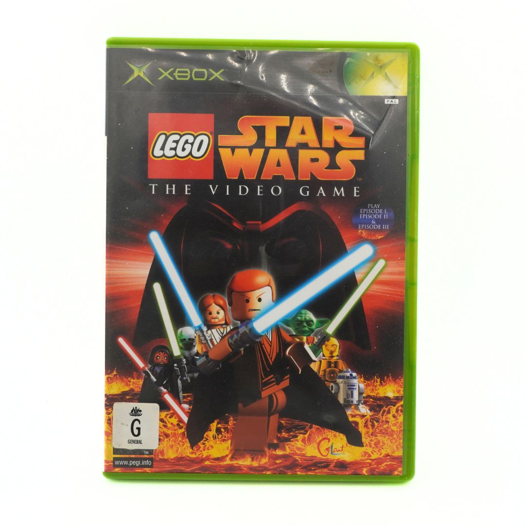 LEGO Star Wars video game case for Xbox on a white background