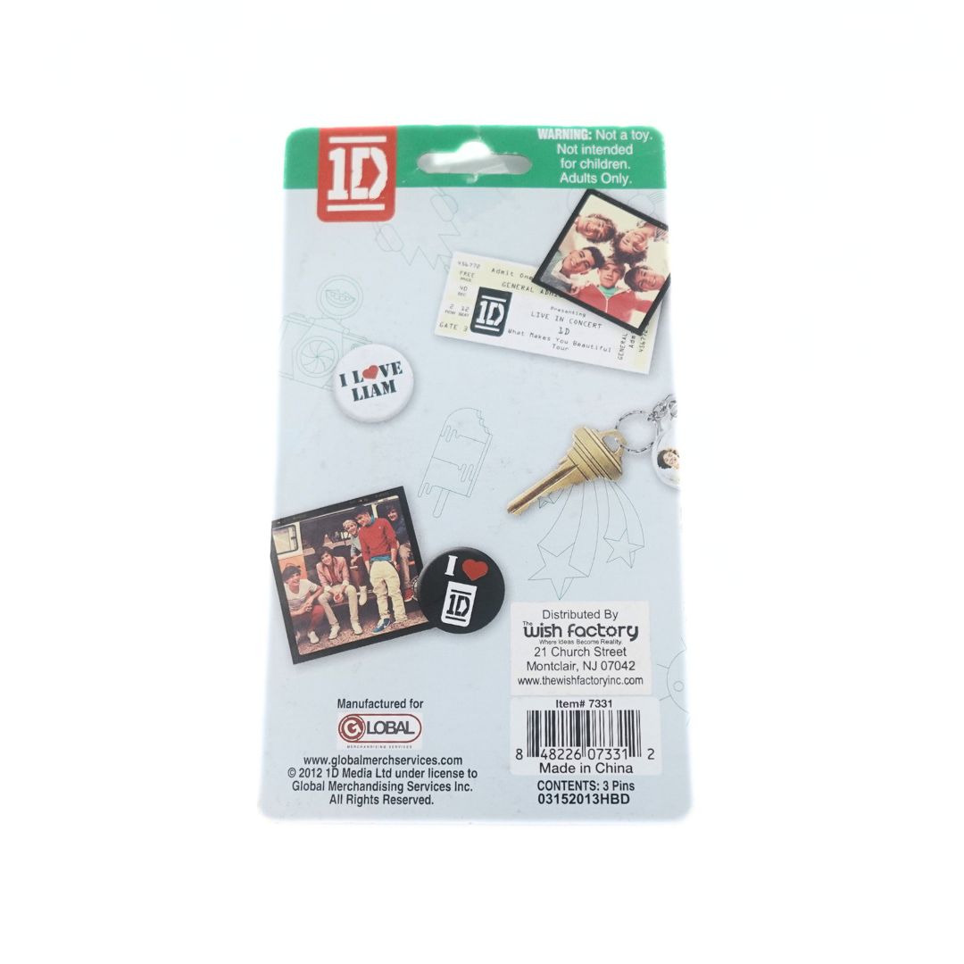 Cardback on a 2012 pin set depicting Liam Payne from One Direction