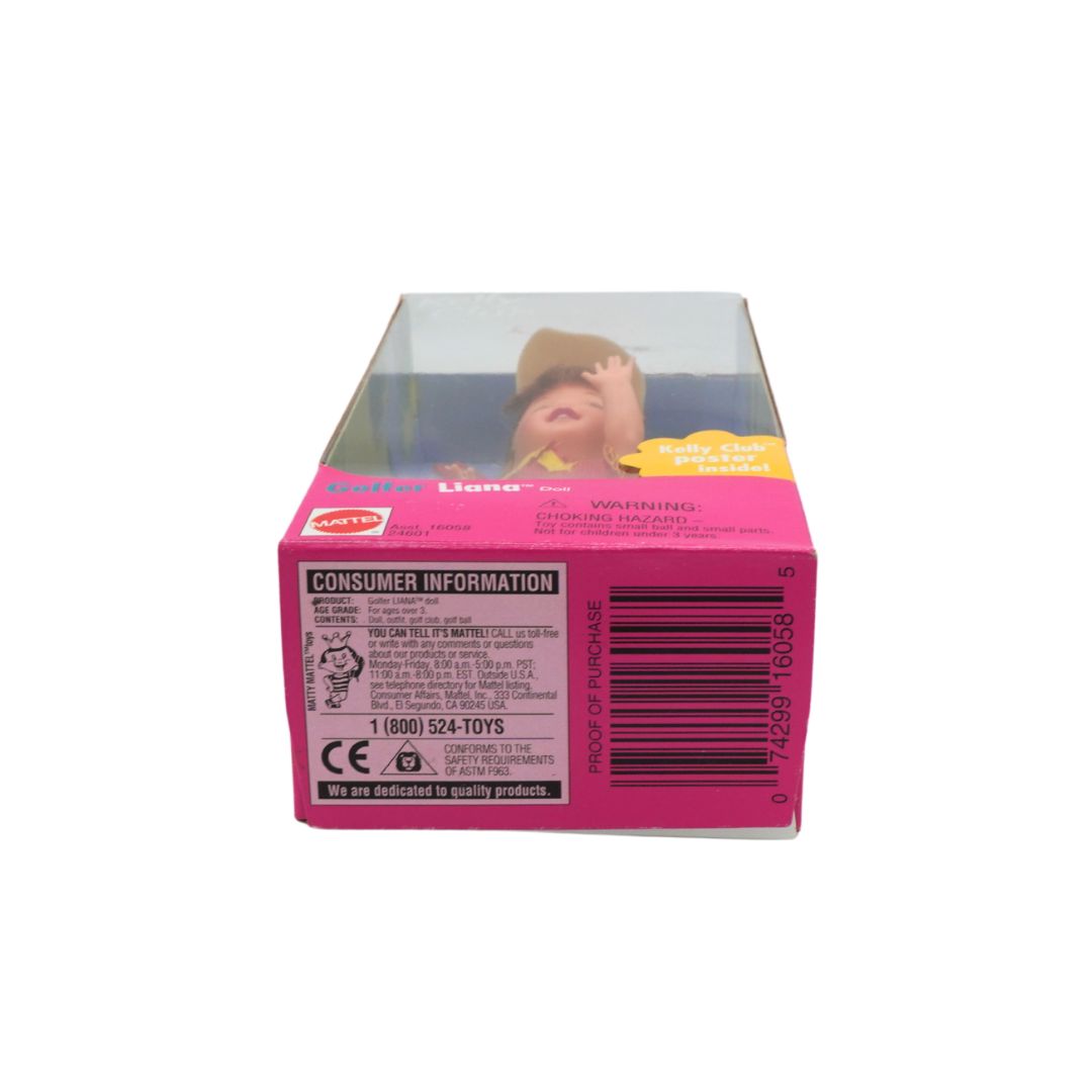 Pink toy packaging with a child's face on a white background