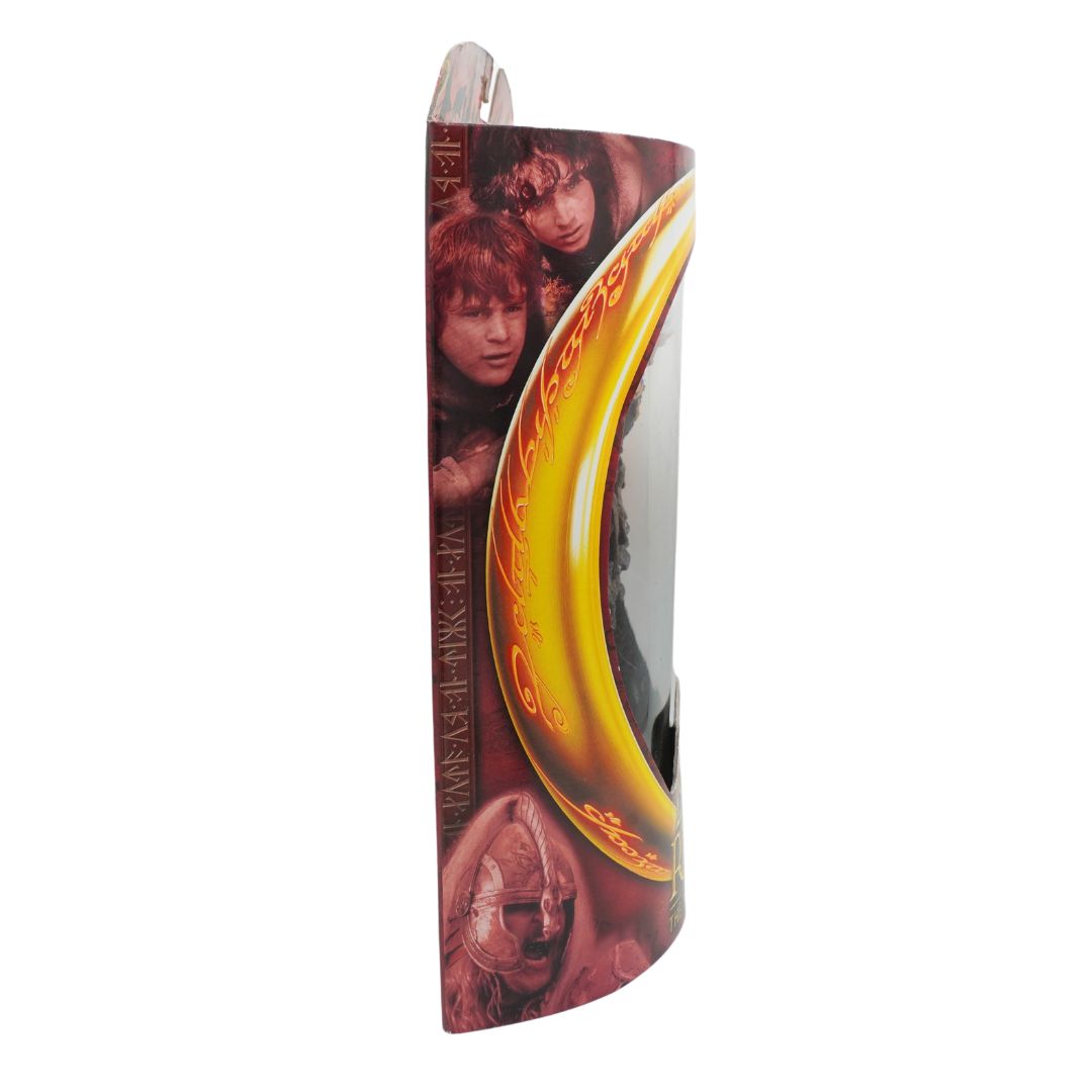 A front on photo of Grishnakh from Lord of the Rings in red and yellow packaging on a white background
