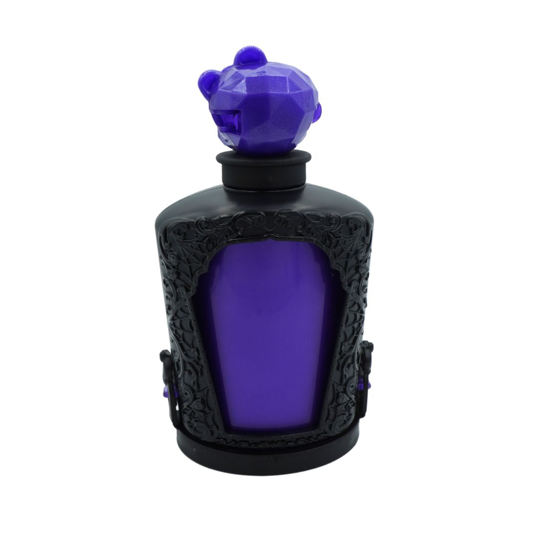 Purple and black Monster High potion bottle from their 2023 mystery range