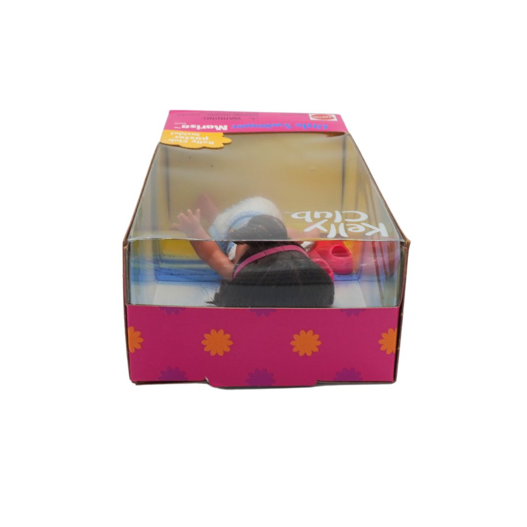 Clear box with a colorful design on a white background