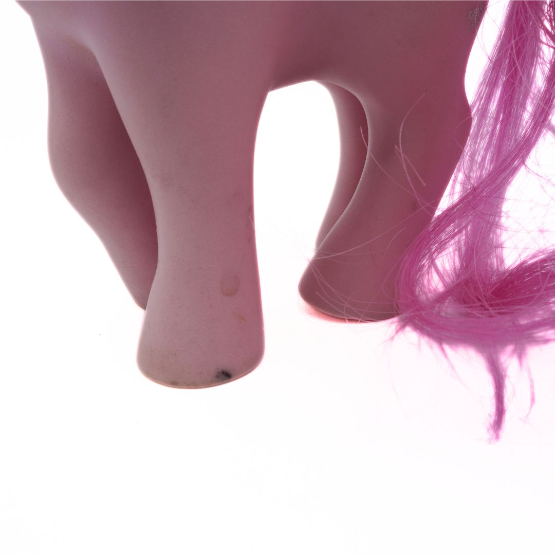Close-up of a pink toy with a white background