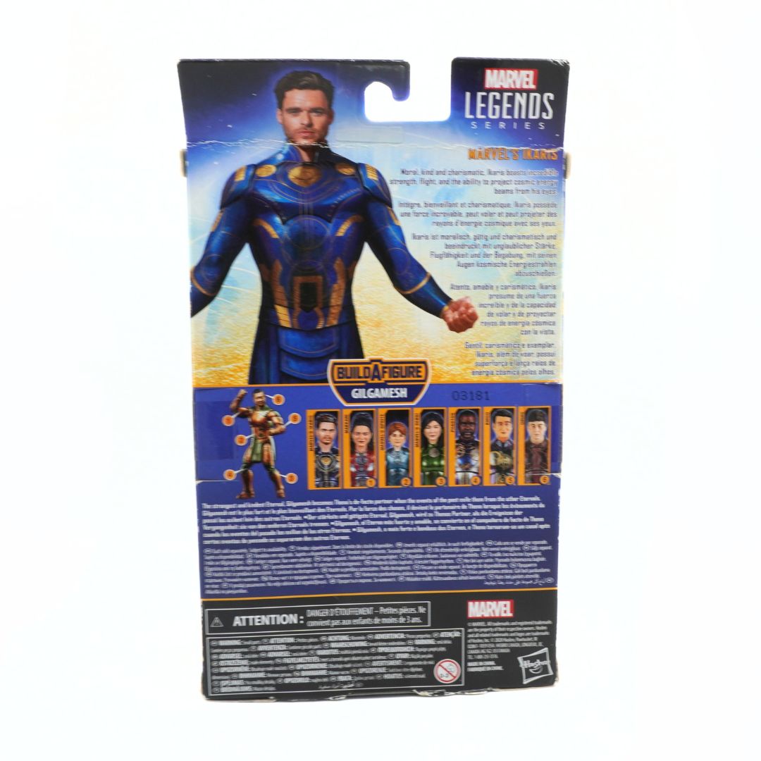 Marvel Legends figure packaging with character illustration and branding on a white background