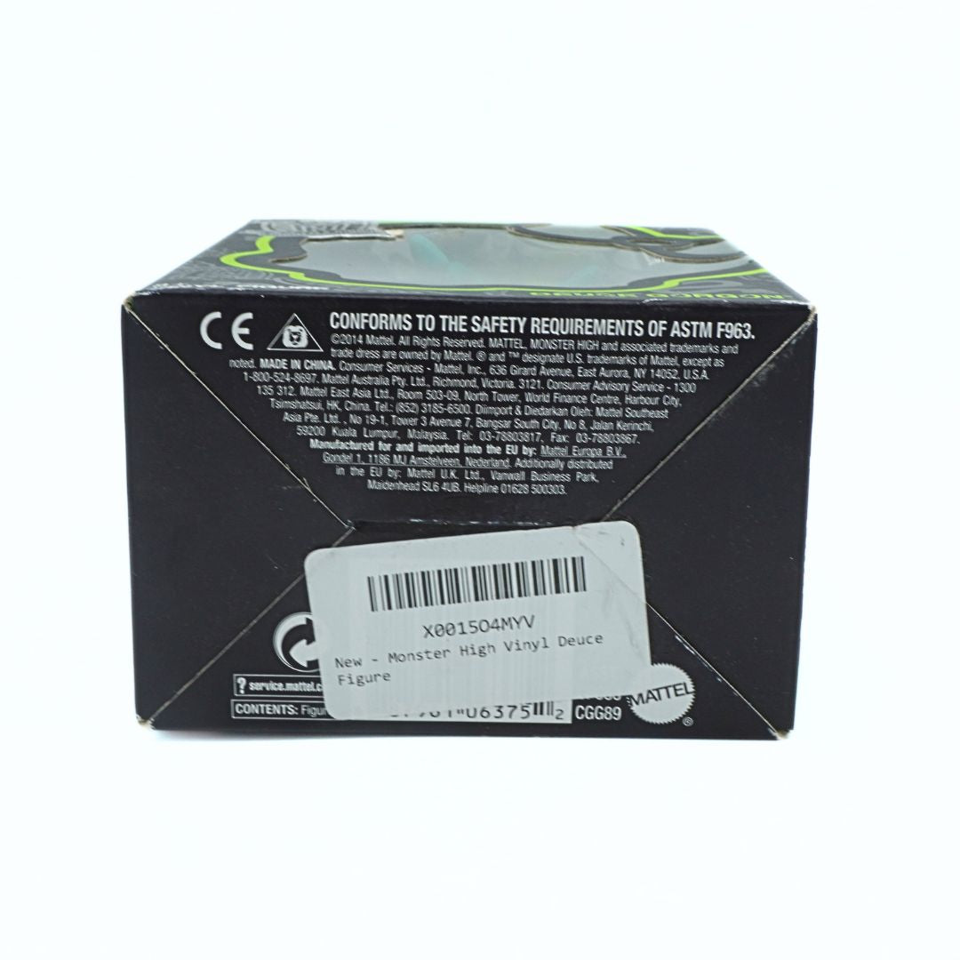 Back of a toy packaging box with branding and product details on a white background