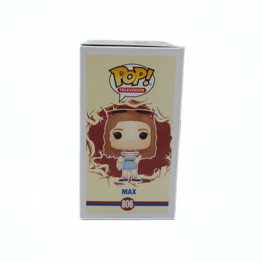 Funko Pop! box with character illustration on a beige background