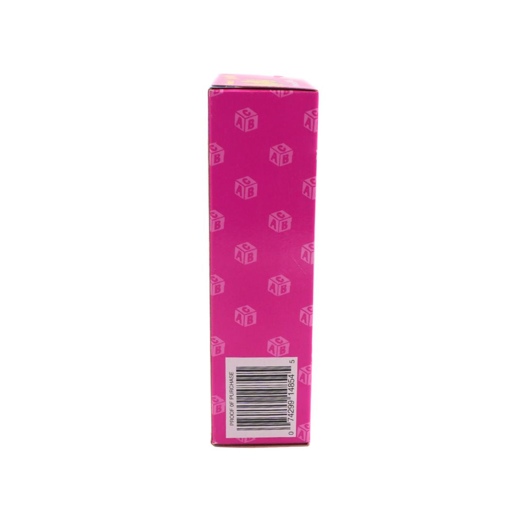 Melody Friends of Becky Barbie box in a pink colour seen from the side