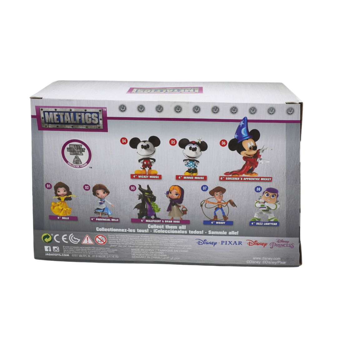 Metal-figs collectible figure box showing Disney Pixar characters on the front, photographed against a plain white background.