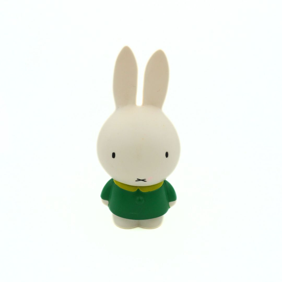 A promotional Asahi Bank Miffy Piggy Bank with a green shirt
