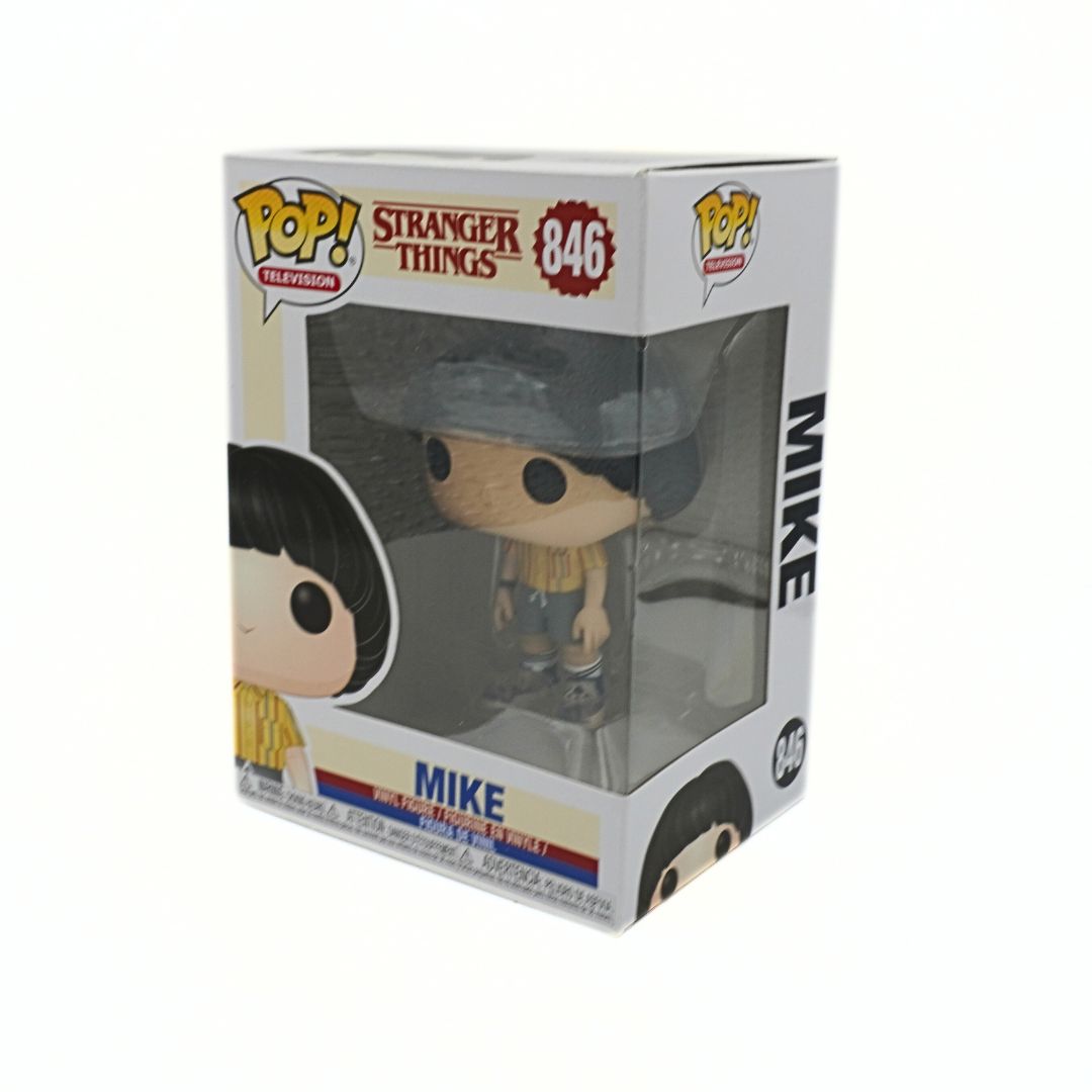Funko Pop! Stranger Things Mike figure packaging on a white background