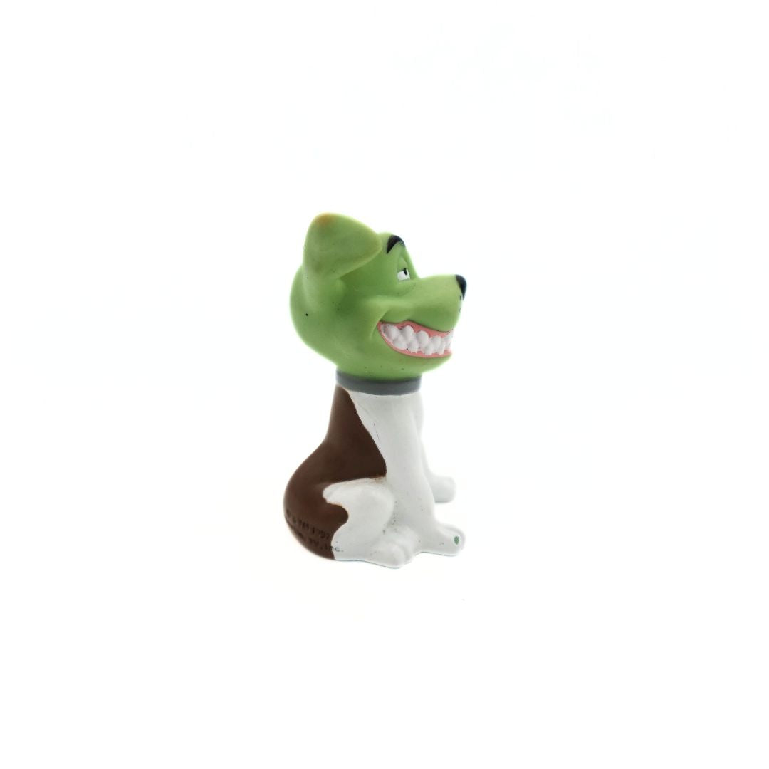 1997 New Line TV The Mask Milo the dog figurine with a brown and white body with a green mask and large smile