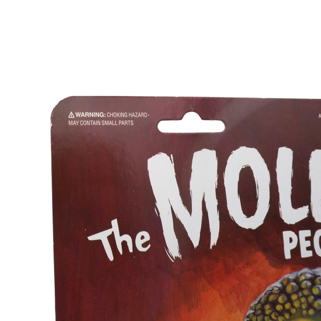 Package of 'The Mole People' with a warning label on a white background