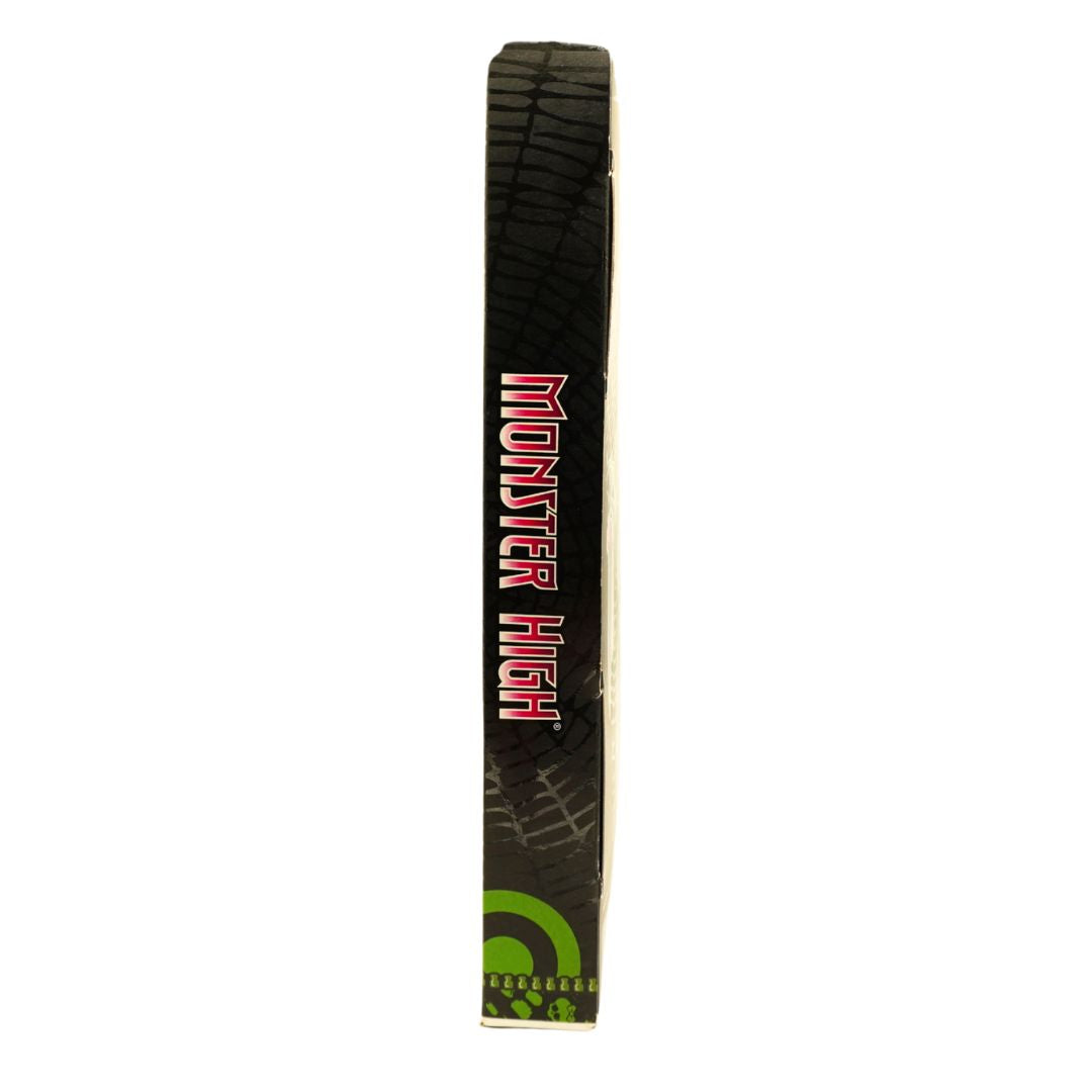 A Monster High box with red and white lettering, shown vertically against a plain white background.