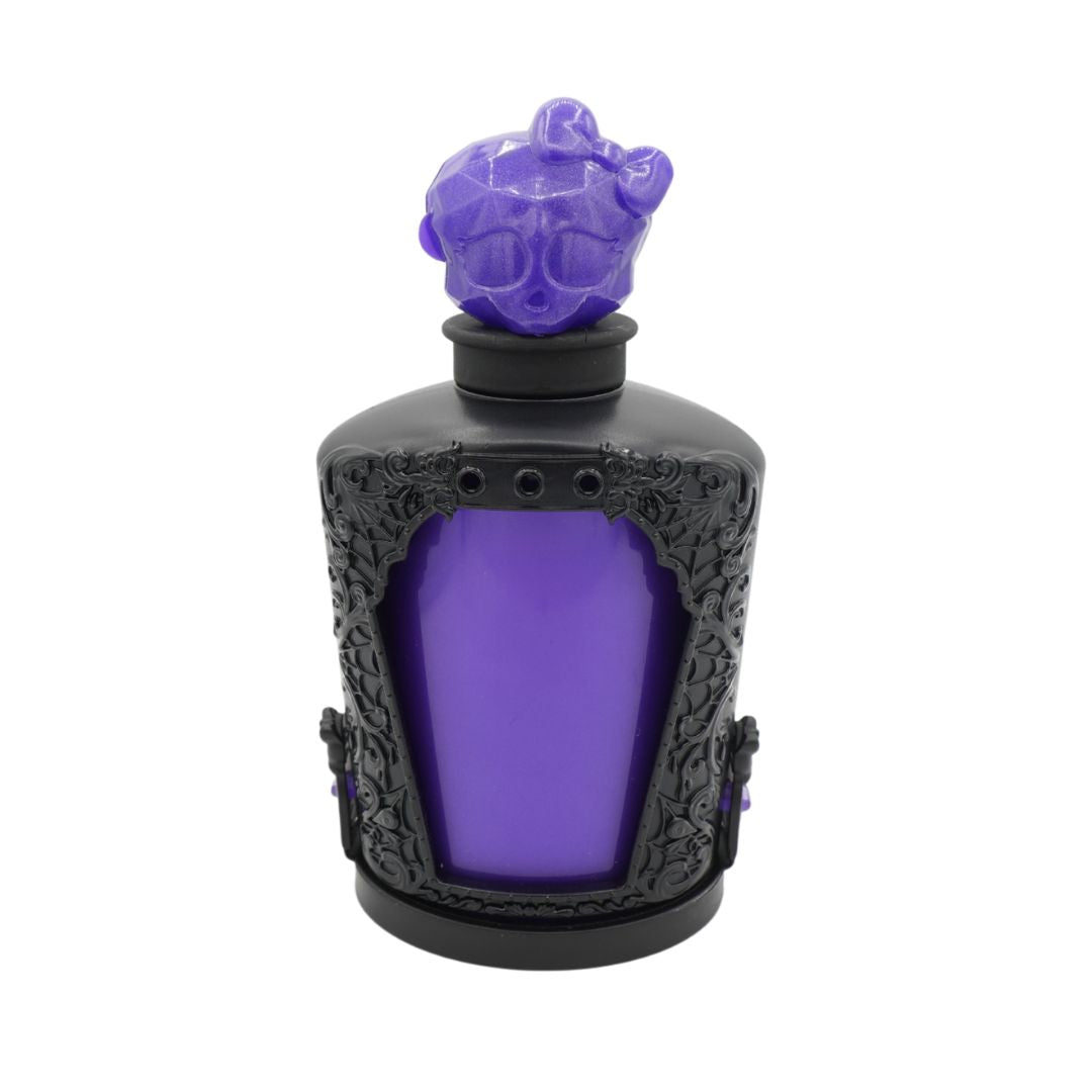 Purple and black Monster High potion bottle from their 2023 mystery range