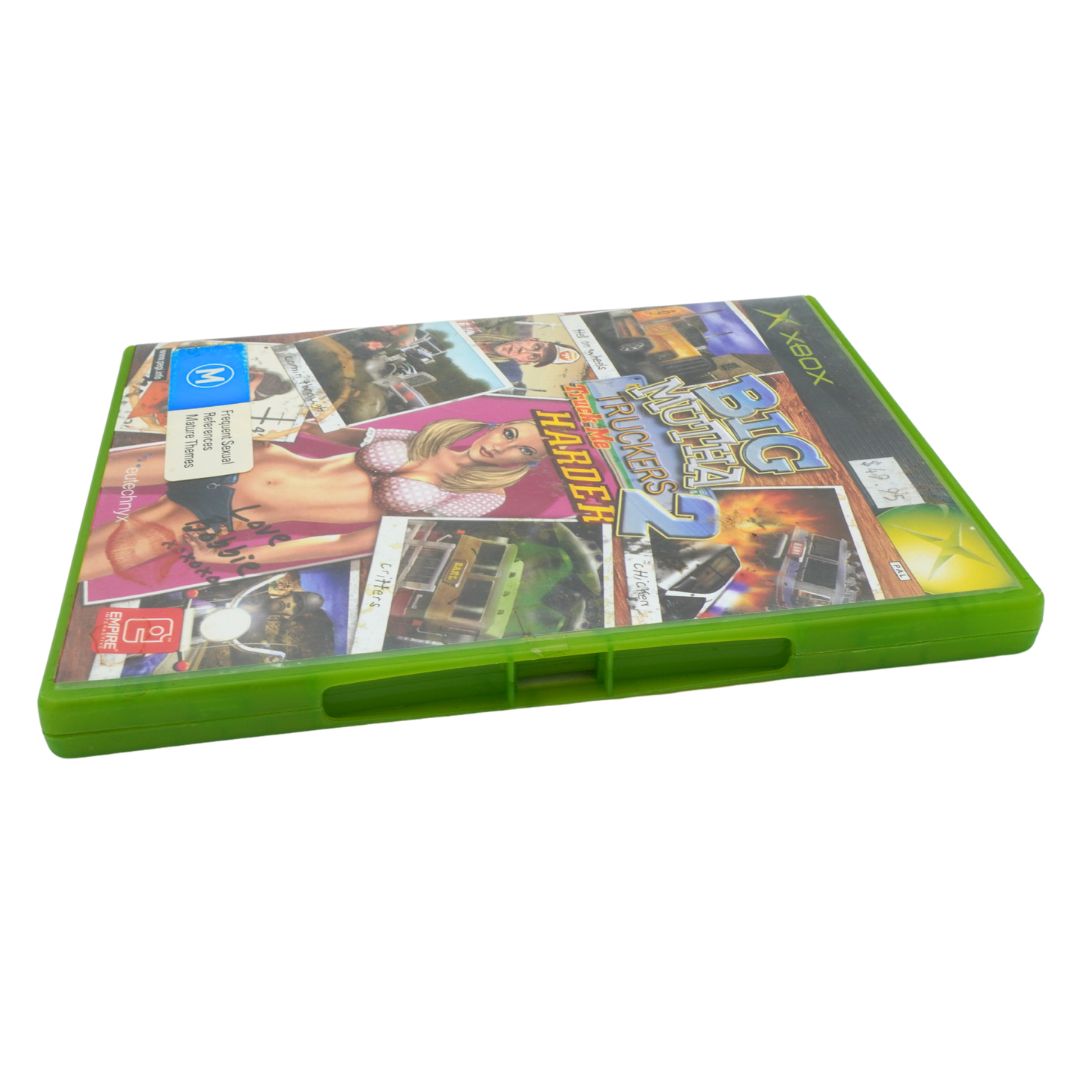 Game case with colorful graphics on a white background