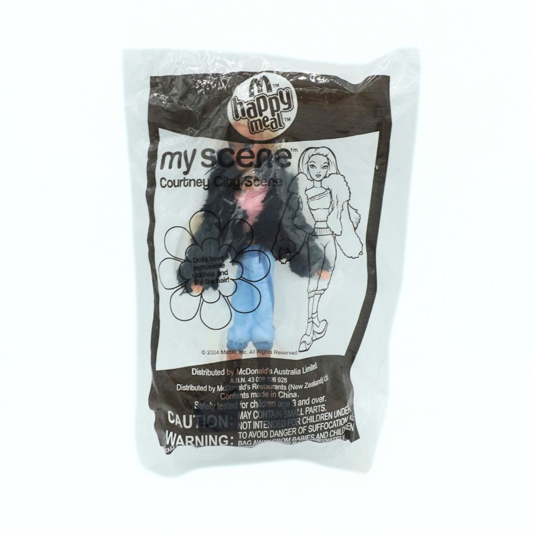 My Scene Courtney doll in packaging with Happy Meal logo