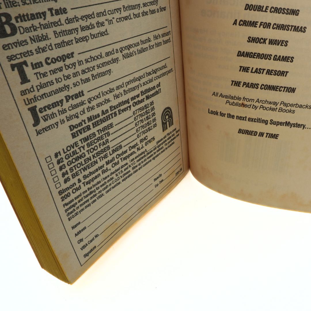 Open book with text on a white background