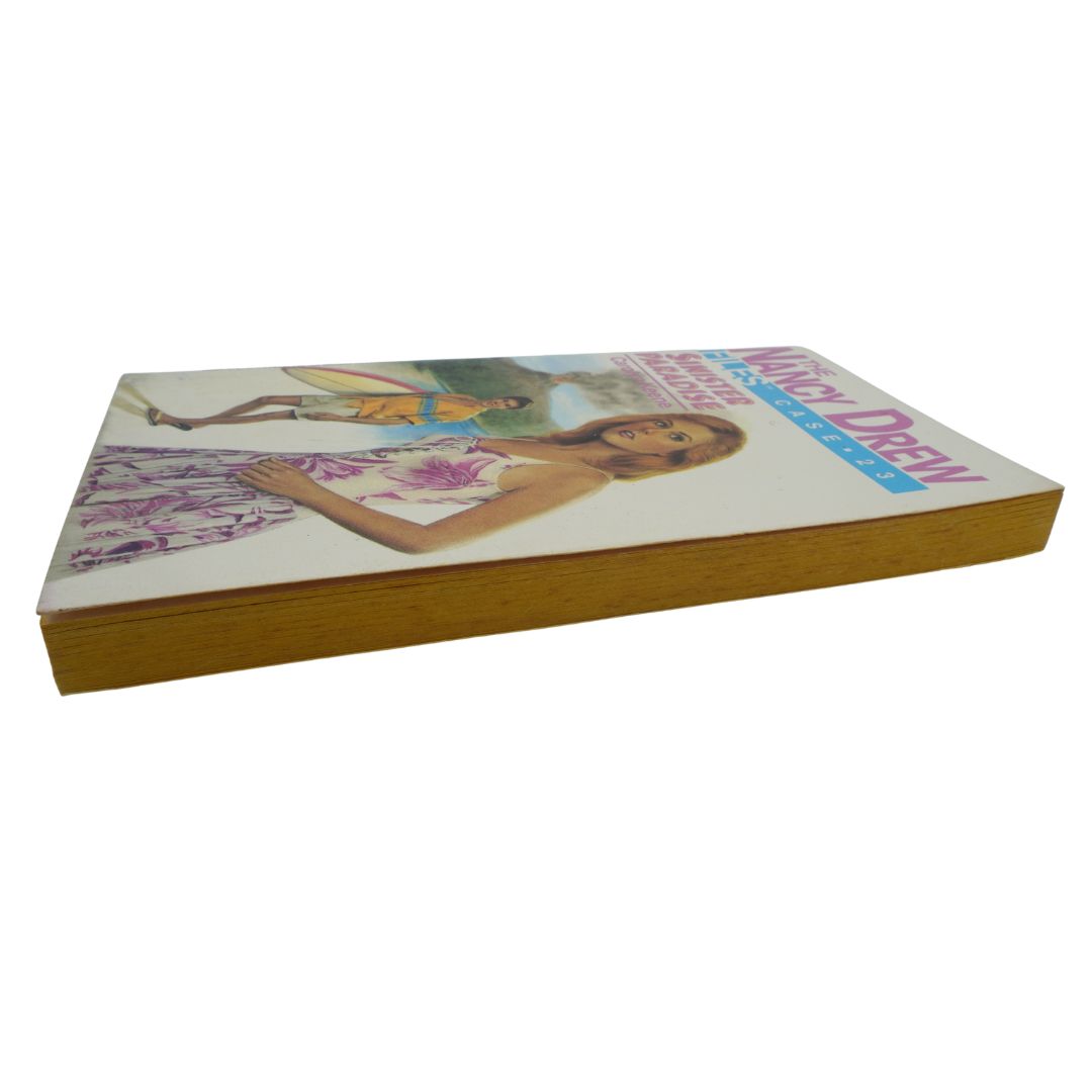 Book with a colorful cover on a white background