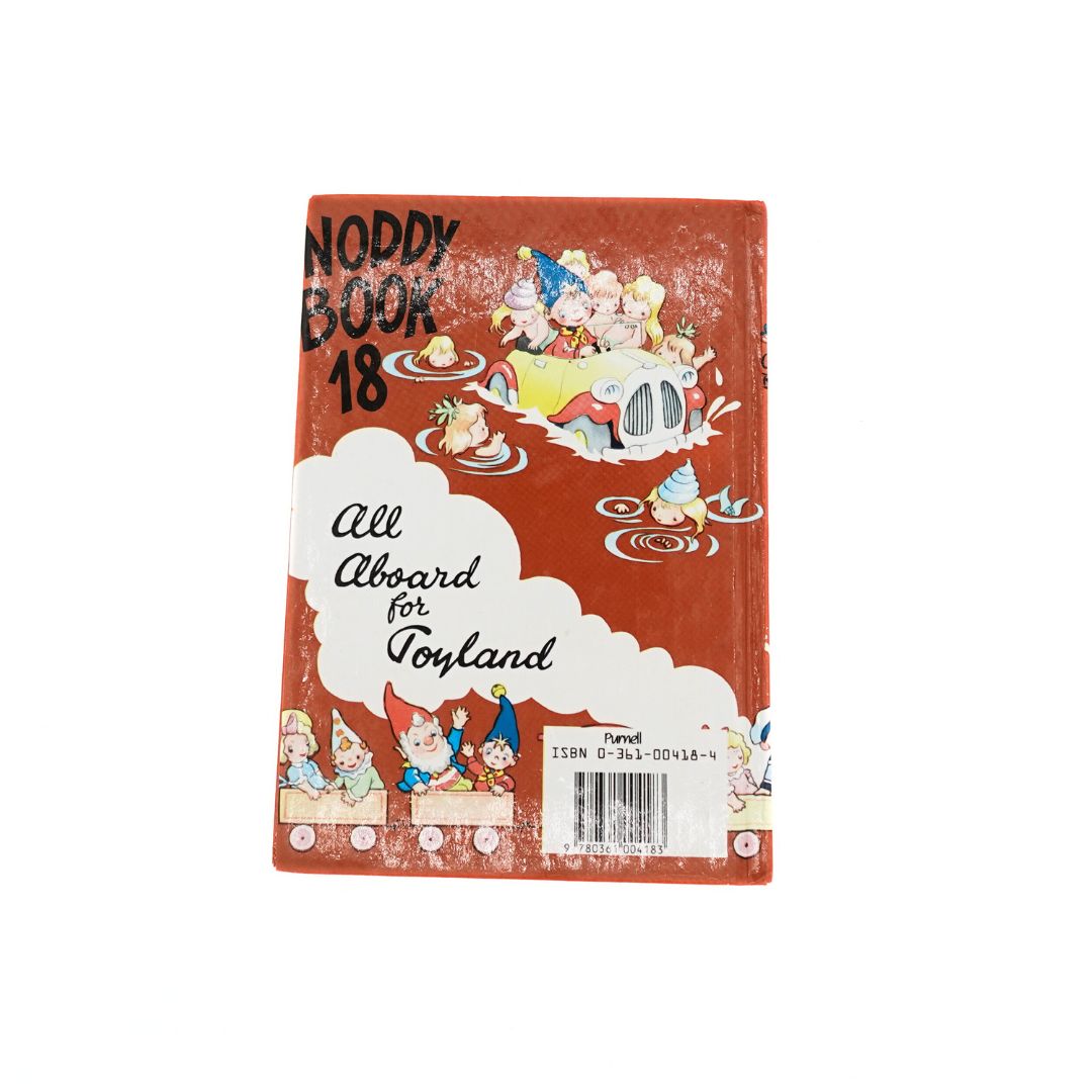 Back cover of the Noddy Goes to Sea Enid Blyton hardcover book