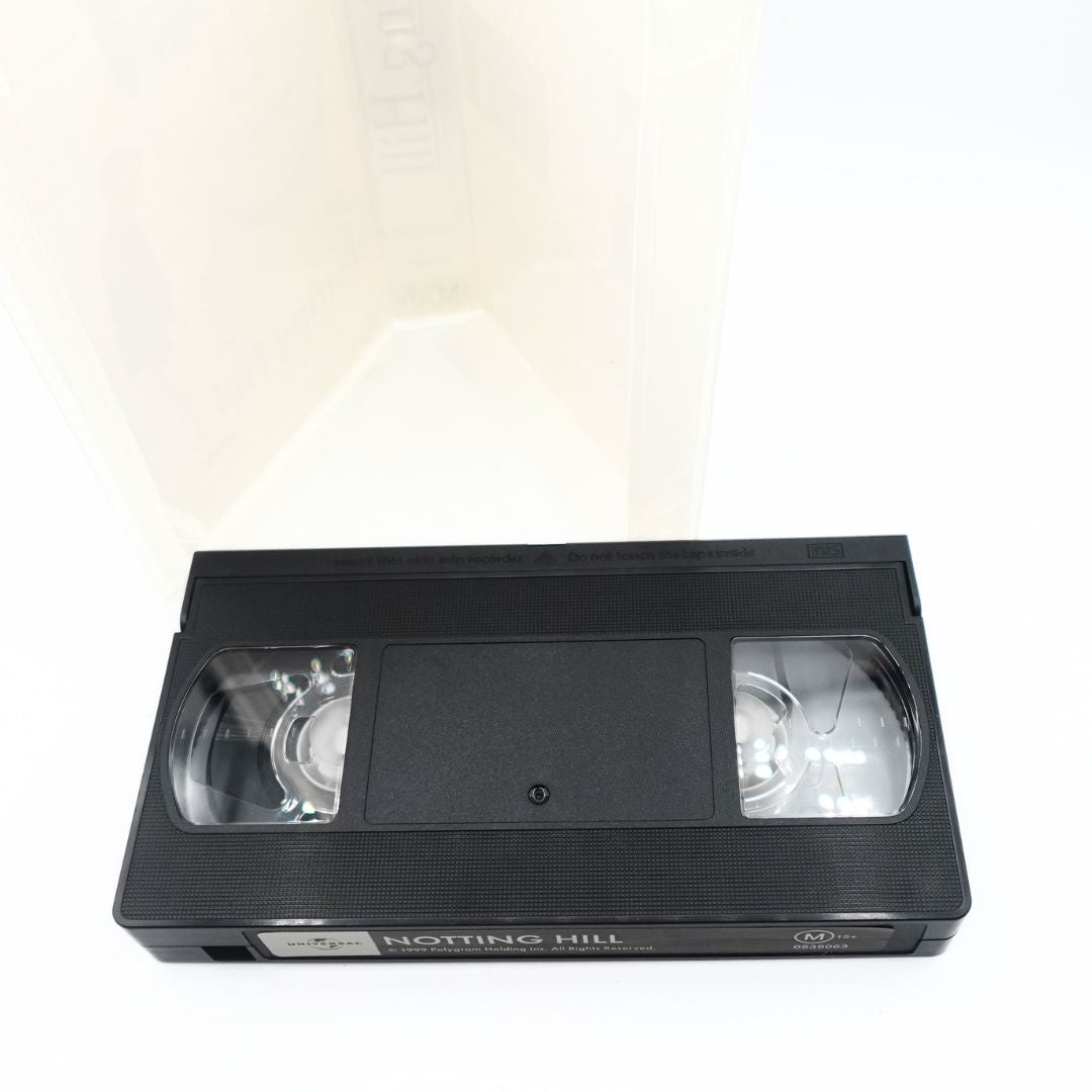 Top down photo of the Notting Hill VHS tape