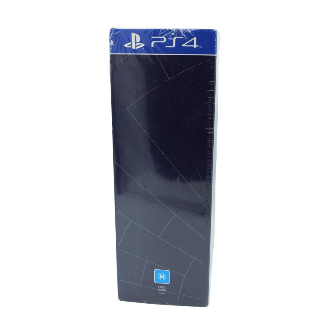 Side on image of a boxed Playstation game wrapped in plastic