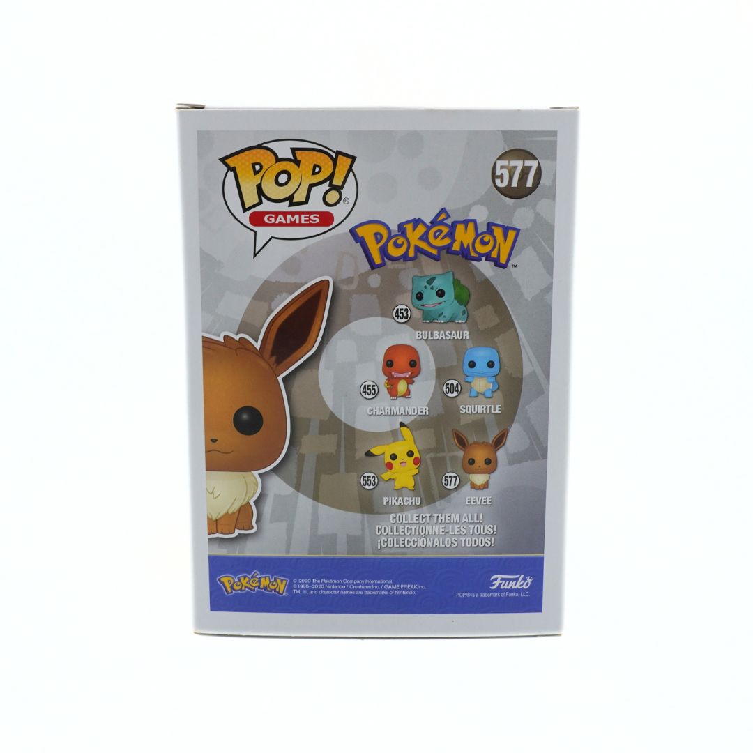 Pokémon Funko Pop! vinyl figure packaging on a white background