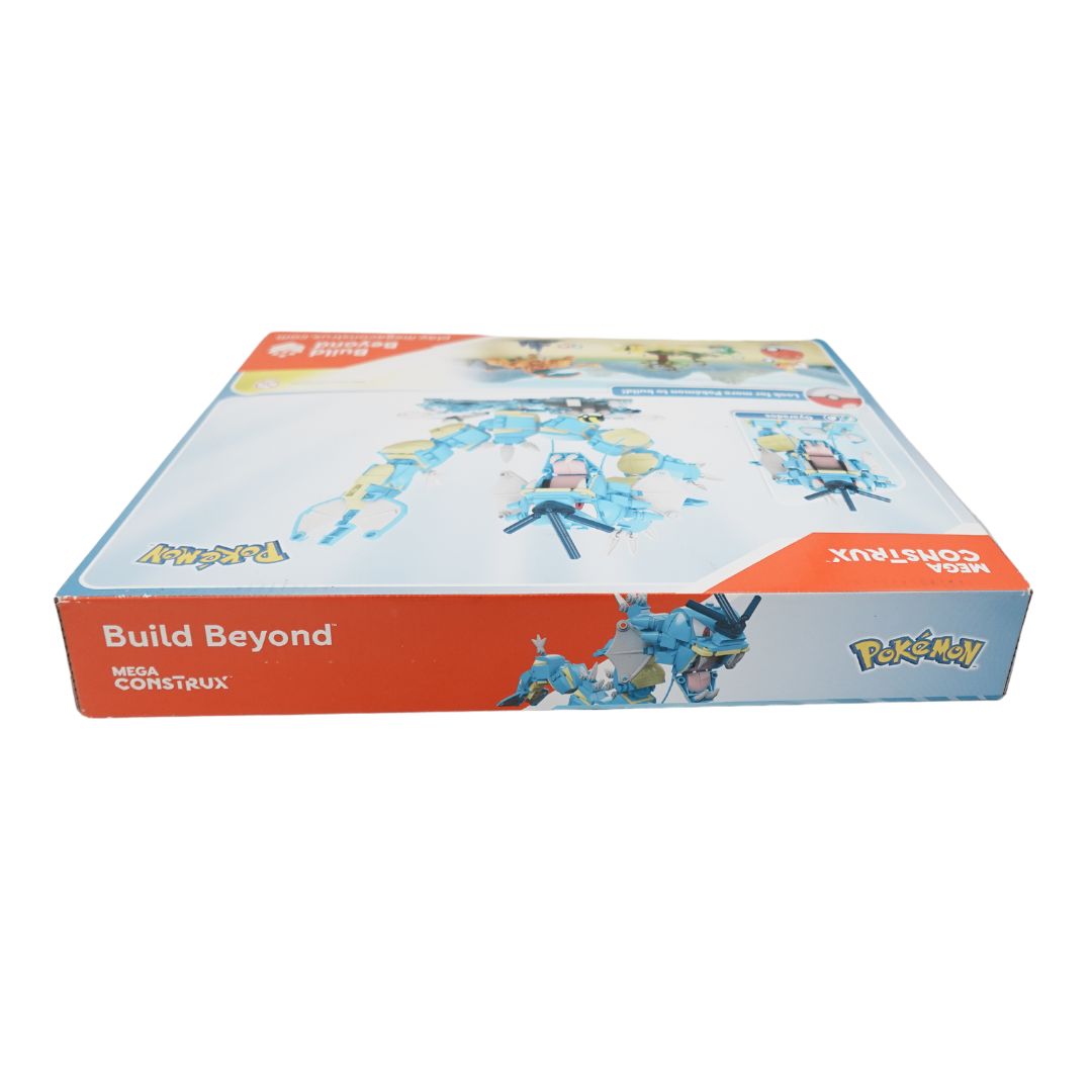 Top of the Mega Construx Pokemon Gyarados packaging